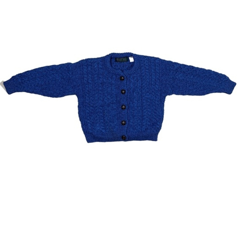 ⭐️ Blarney Woollen Mills Blue Merino Wool Button-Up Sweater- size M
